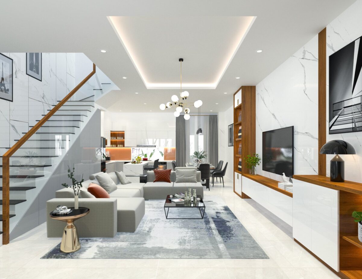 9+ Mẫu thiết kế nội thất phòng khách nhà cấp 4 Đẹp mà Chi phí tối ưu 2022
